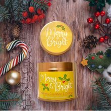 Load image into Gallery viewer, Merry & Bright Festive Soy Wax Cornish Candle