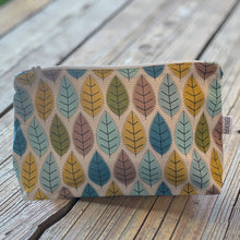 Load image into Gallery viewer, Multicolour Leaves Cotton Wash Bag (Medium)