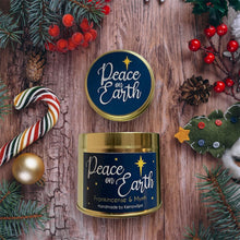 Load image into Gallery viewer, Peace on Earth Festive Soy Wax Cornish Candle