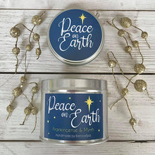 Load image into Gallery viewer, Peace on Earth Festive Soy Wax Candle Tin - Kernowspa