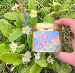 Cornwall Spring (Fresh Florals) Handmade Soy Wax Candle Tin