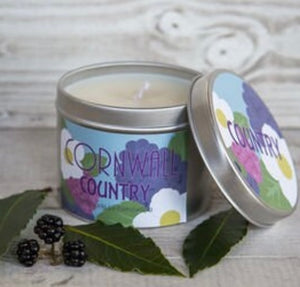 Cornwall Country (Blackberry & Bay) Handmade Soy Wax Candle Tin