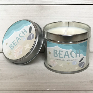 Beach (Rocksalt & Driftwood() Scented Soy Wax Candle Tin