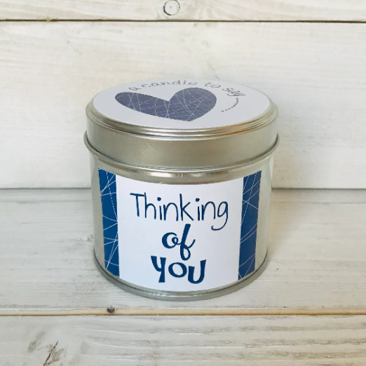 Thinking of You Rhubarb & Plum Soy Wax Candle Tin