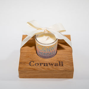 Heritage Candle in Wooden Candle Holder - Kernowspa